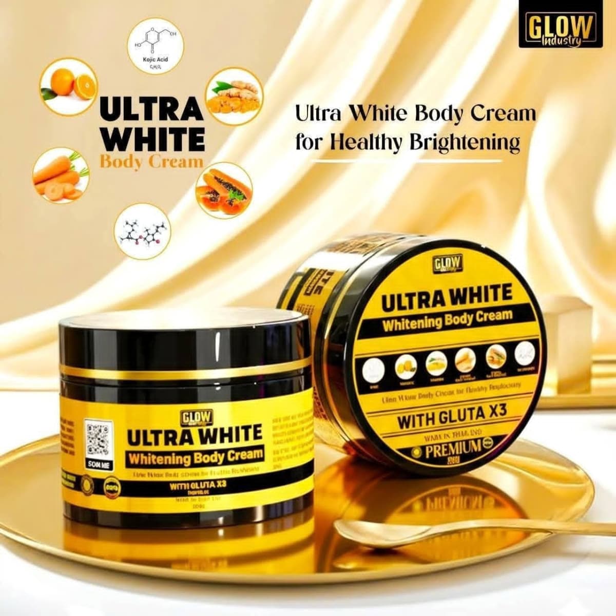 Glow Ultra White Body Cream 250g